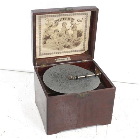 metal disc music box|music box with metal records.